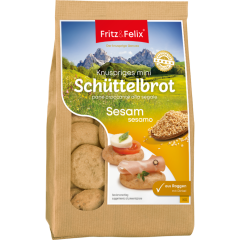 Fritz & Felix Knuspriges Mini Schüttelbrot Sesam 125 g 