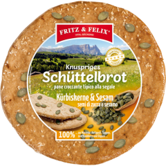 Fritz & Felix Knuspriges Schüttelbrot Kürbiskerne & Sesam 150 g 
