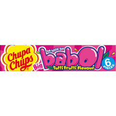 Chupa Chups Babol Tutti Frutti Flavour Kaugummi 6 Stück 
