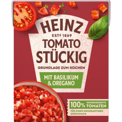 HEINZ Tomato stückig mit Basilikum & Oregano 390 g 