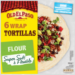 Old El Paso Wrap Tortillas Super Soft Flour 6 Stück 