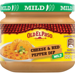 Old El Paso Salsa Dip Cheese & Red Pepper Mild 320 g 