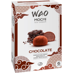 WAO Mochi Ice Cream Chocolate 6 x 36 ml 