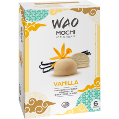 WAO Mochi Ice Cream Vanilla 6 x 36 ml 