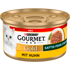 Purina Gourmet Gold saftig-feine Streifen mit Huhn 85 g 