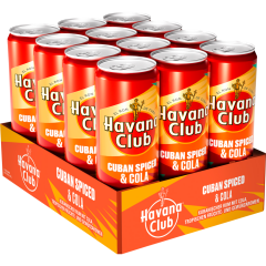 Havana Club Cuban Spiced & Cola Tray 12 x 0,33 l 