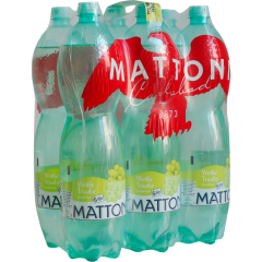 Mattoni Mineralwasser Weiße Traube - 6-Pack 6 x 1,5 l 