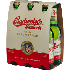 Budweiser Original Czech Lager - 6-Pack 6 x 0,33 l 
