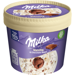 Milka Vanille und Schokoladen Herz 145 ml 