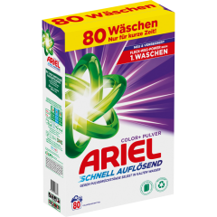 Ariel Colorwaschmittel Pulver 80 Waschladungen 