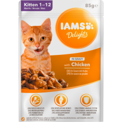 IAMS Delights Katze Junior Huhn in Sauce 85 g 