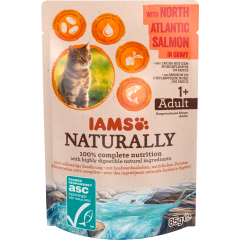 IAMS ASC Naturally Katzenfutter mit Lachs 85 g 