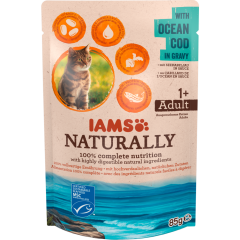 IAMS MSC Naturally Katzenfutter Erwachsen Kabeljau 85 g 