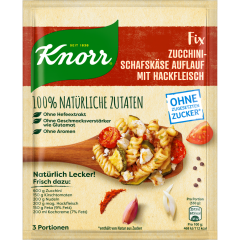Knorr Natürlich Lecker! Fix Zucchini Schafskäse Auflauf für 3 Portionen 