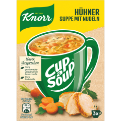 Knorr Cup a Soup Hühner Suppe mit Nudeln für 3 x 150 ml 