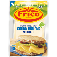 Frico Gouda Holland g.g.A. Mittelalt Scheiben 48 % Fett i. Tr. 180 g 