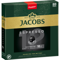 Jacobs Espresso 12 Ristretto 20 Kapseln 