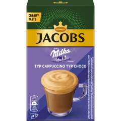 Jacobs Typ Cappuccino Typ Choco Milka Sticks 8 Stück 