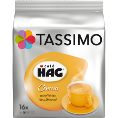 Tassimo Café Hag Crema entkoffeiniert 16 Kapseln 