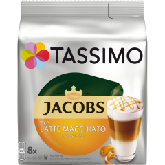 Tassimo Jacobs Latte Macchiato Caramel 8 + 8 Kapseln 
