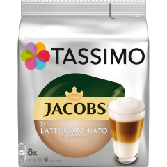 Tassimo Jacobs Latte Macchiato Classico 8 + 8 Kapseln 