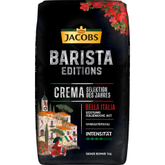 Jacobs Barista Editions Crema Selektion des Jahres Bella Italia ganze Bohnen 1 kg 