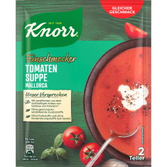 Knorr Feinschmecker Tomatencreme Suppe Mallorca für 2 Teller 