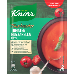 Knorr Feinschmecker Tomaten-Mozzarella Suppe für 2 Teller 