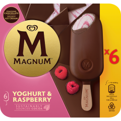 LANGNESE Magnum Yoghurt & Raspberry Familienpackung 6 Stück 