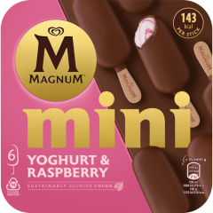 LANGNESE Magnum Mini Yoghurt & Raspberry Familienpackung 6 Stück 
