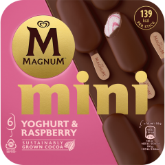LANGNESE Magnum Mini Yoghurt & Raspberry 6 x 55 ml 