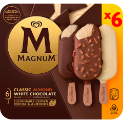 LANGNESE Magnum Classic Almond White Chocolate 6 Stück 
