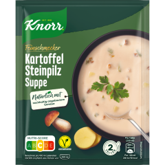 Knorr Feinschmecker Kartoffel Steinpilz Suppe für 2 Teller 