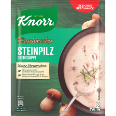 Knorr Feinschmecker Steinpilz Cremesuppe für 2 Teller 