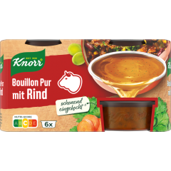 Knorr Bouillon Pur Rind für 6 x 0,5 l 