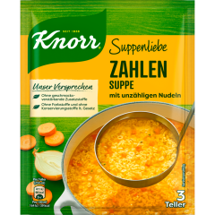 Knorr Suppenliebe Zahlen-Suppe für 3 Teller 