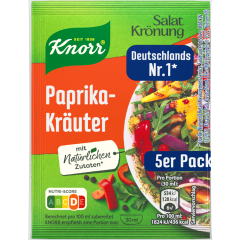 Knorr Salatkrönung Paprika-Kräuter für 5 x 90 ml 