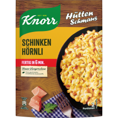 Knorr Hüttenschmaus Schinken Hörnli für 2 Portionen 