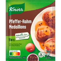 Knorr Fix Pfeffer Rahm Medaillons für 3 Portionen 