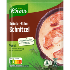 Knorr Fix Kräuter Rahm Schnitzel für 3 Portionen 