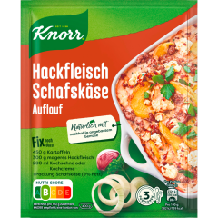 Knorr Fix Hackfleisch Schafskäse-Auflauf für 3 Portionen 