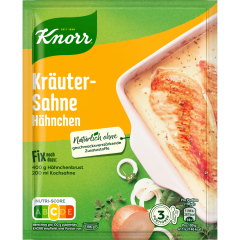 Knorr Fix Kräuter Sahne Hähnchen für 3 Portionen 