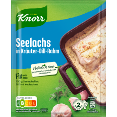 Knorr Fix Seelachs in Kräuter-Dill-Rahm für 2 Portionen 