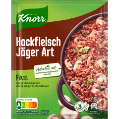 Knorr Fix Hackfleisch Jäger Art für 3 Portionen 