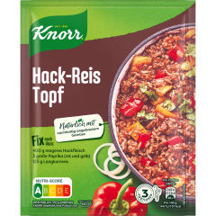 Knorr Fix Hack-Reis-Topf für 3 Portionen 