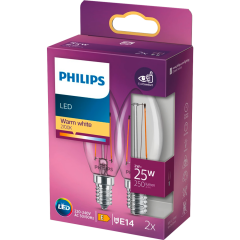 Philips LED-Kerzen E14 25 W 2 Stück 