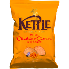 Kettle Chips Mature Cheddar + red Onion 130 g 