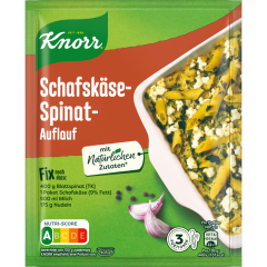 Knorr Fix Spinat-Schafskäse Auflauf für 3 Portionen 