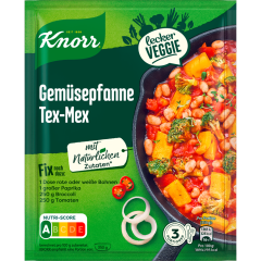 Knorr Fix Lecker Veggie Gemüsepfanne Tex-Mex für 3 Portionen 