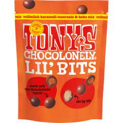 Tony's Chocolonely Lil' Bits Vollmilch Karamell-Meersalz & Keks Mix 120 g 